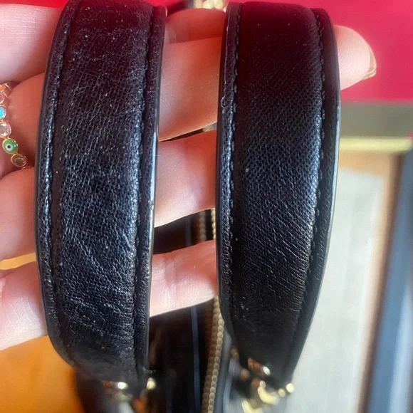 Kate Spade small Georgina GoldCoast satchel crossbody quilted shimmer/black NWOT - Picture 9 of 13